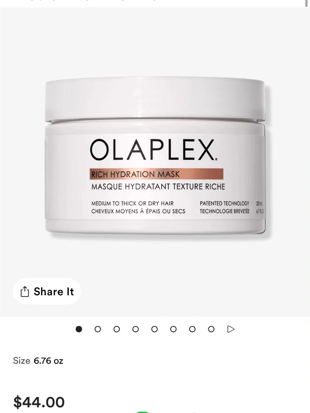 Olaplex Rich Hydration Mask - (30 mL) NEW